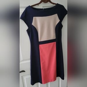 Dress barn color block dress